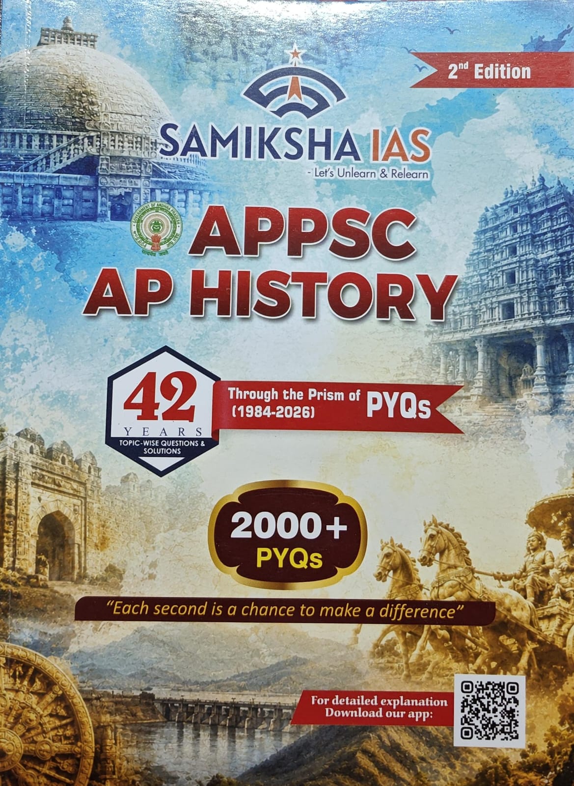 (E/M) SAMIKSHA IAS AP HISTORY 42 YEARS PREVIOUS YEARS QUESTIONS BOOK
